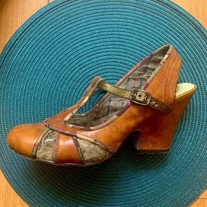 Retro-modern Bobbi Blue T-strap Mary Janes